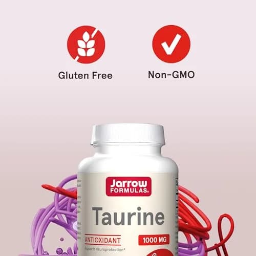 Jarrow Formulas Taurine 1000 mg Capsules, 100 Count (454 g) | Supports Brain Health & Osmoregulation thumbnail 5