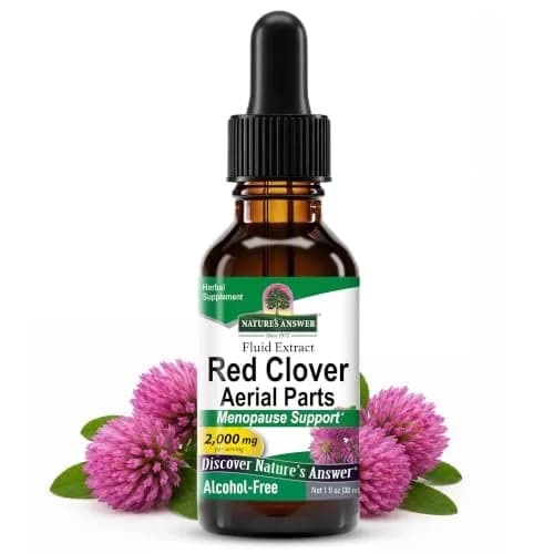 Nature's Answer Red Clover Liquid Extract 30ml (1 Fl Oz) | Menopause Support for Hormonal Balance thumbnail 1
