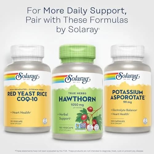 SOLARAY Hawthorn Berry Capsules 1050 mg | Herbal Support for Heart & Wellness thumbnail 6