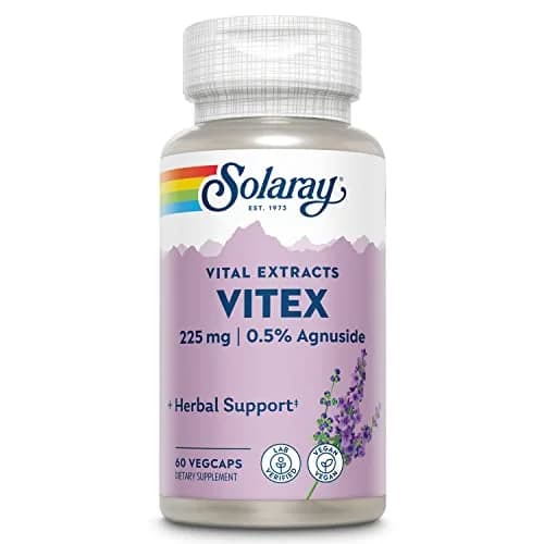 SOLARAY Vitex Berry Extract 225 mg | Traditional Women's Hormone Support | Vegan, Lab Verified thumbnail 1