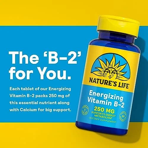 Nature's Life Vitamin B-2 250 mg | Energy & Metabolism Support (70-120 chars) thumbnail 4