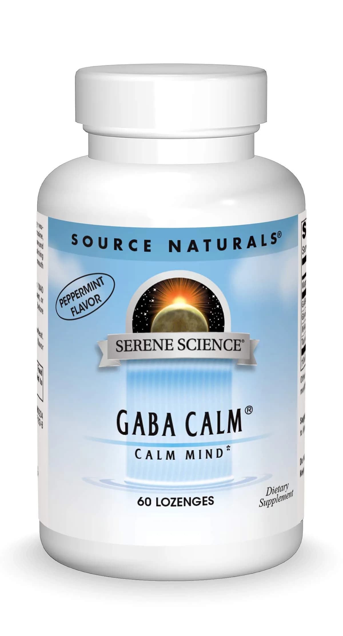 Source Naturals Serene Science GABA Calm Mind - 60 Lozenges | Supports Calm Mood with GABA & Taurine - main product image