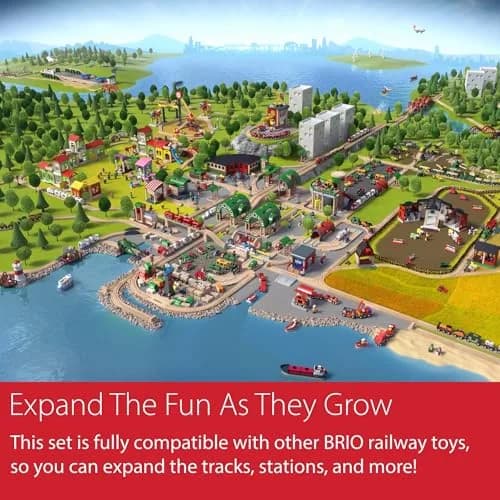 BRIO World Expansion Pack Intermediate - Wooden Train Tracks with Switches | Grow Railway System thumbnail 4