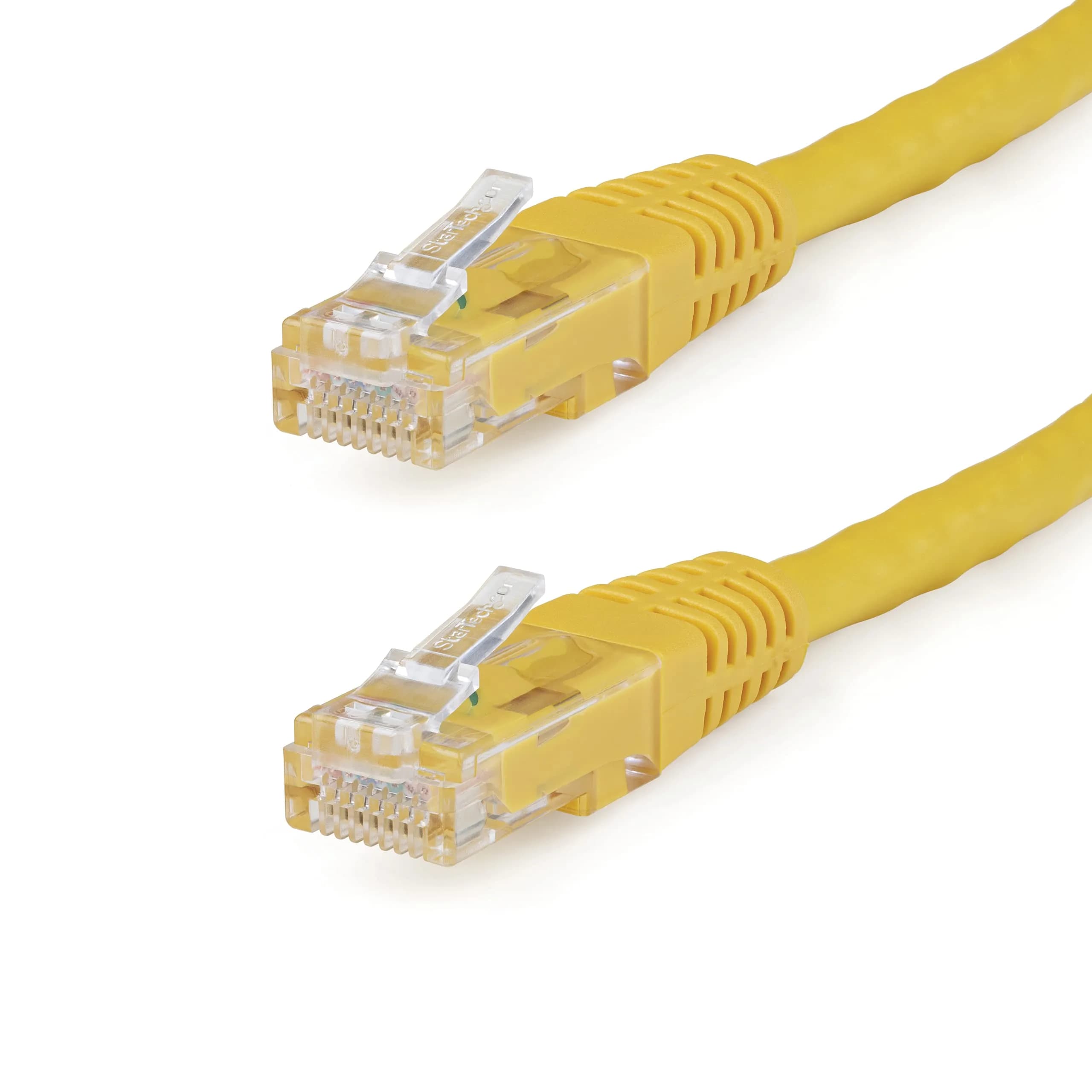 StarTech.com 25ft Cat 6 Ethernet Cable | 250MHz UTP Network Patch Cord with Strain Relief — Yellow