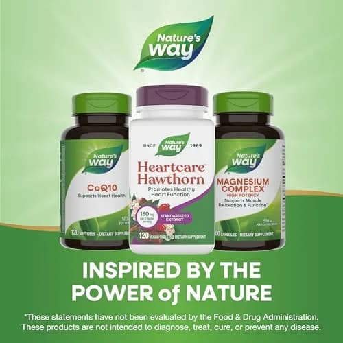 Nature's Way HeartCare Hawthorn Standardized Extract, 120 ct | Supports Healthy Heart Function thumbnail 7