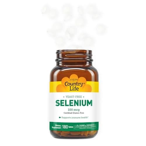 Country Life Selenium 100 mcg Yeast-Free Tablets 180 Count | Supports Immune Health & Acts as Antioxidant thumbnail 3