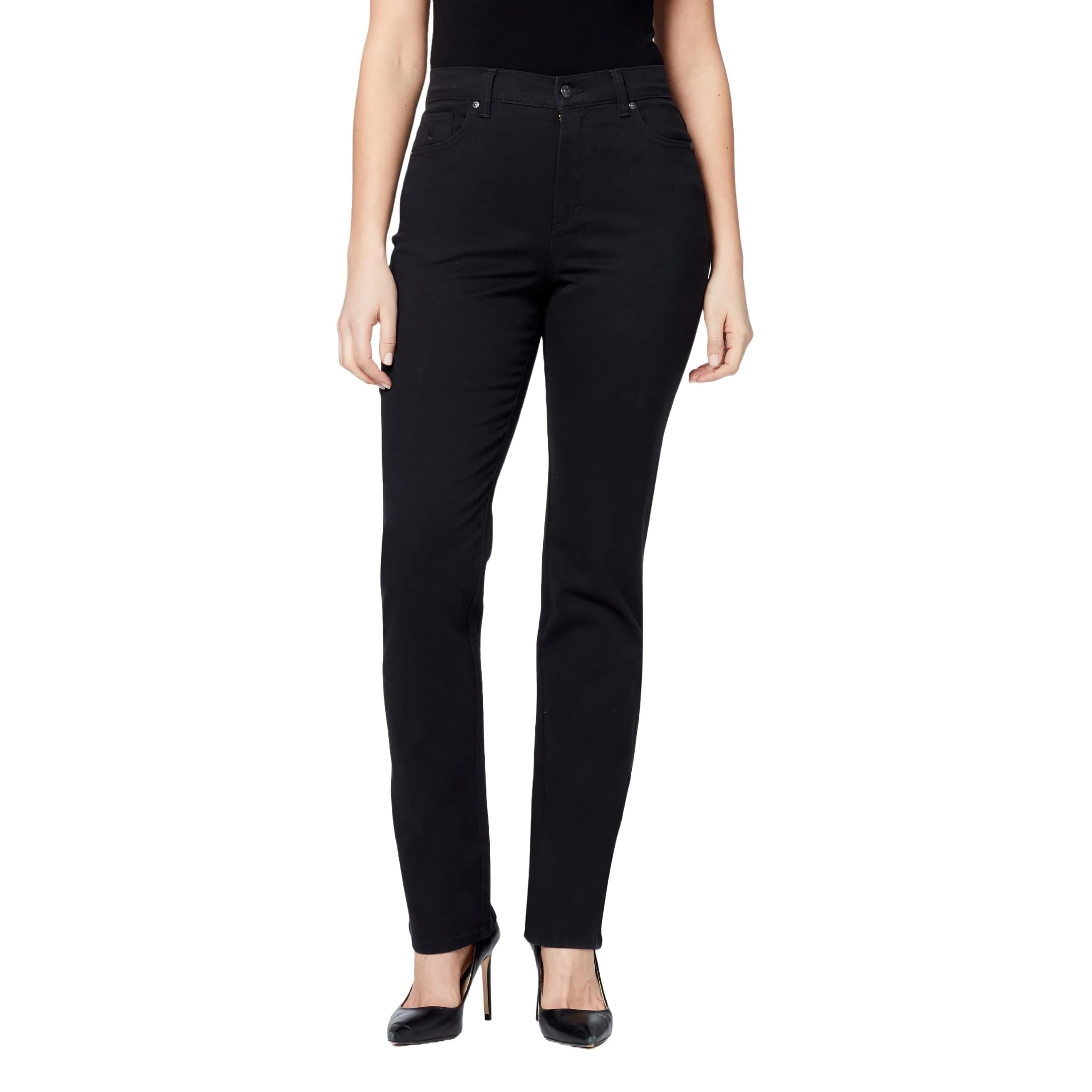 Gloria Vanderbilt Amanda High Rise Tapered Jean 14 Regular | Classic Fit & Versatile Style — Black