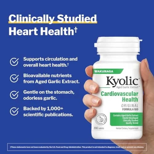Kyolic Aged Garlic Extract Formula 100, 200 Tablets thumbnail 2