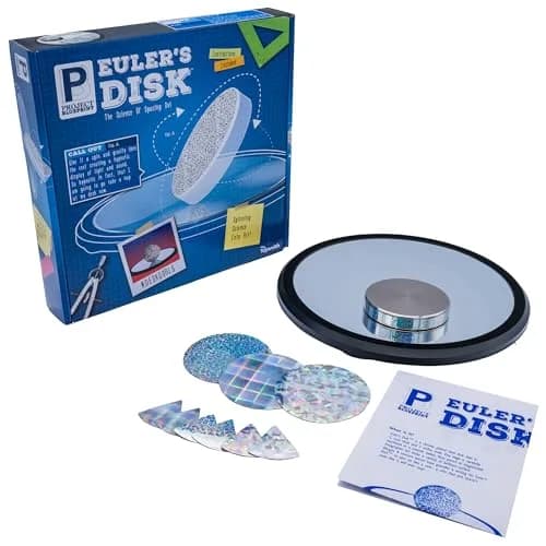 Toysmith Euler's Disk Physics Science Desk Toy 2.02 lb (0.92 kg) | Interactive STEM Toy for Focus & Relaxation thumbnail 1