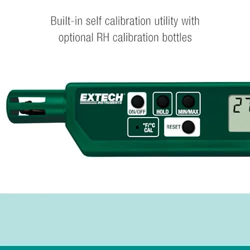 Extech Humidity and Temperature Pen, Compact Dual LCD, Fast Sensor thumbnail 5