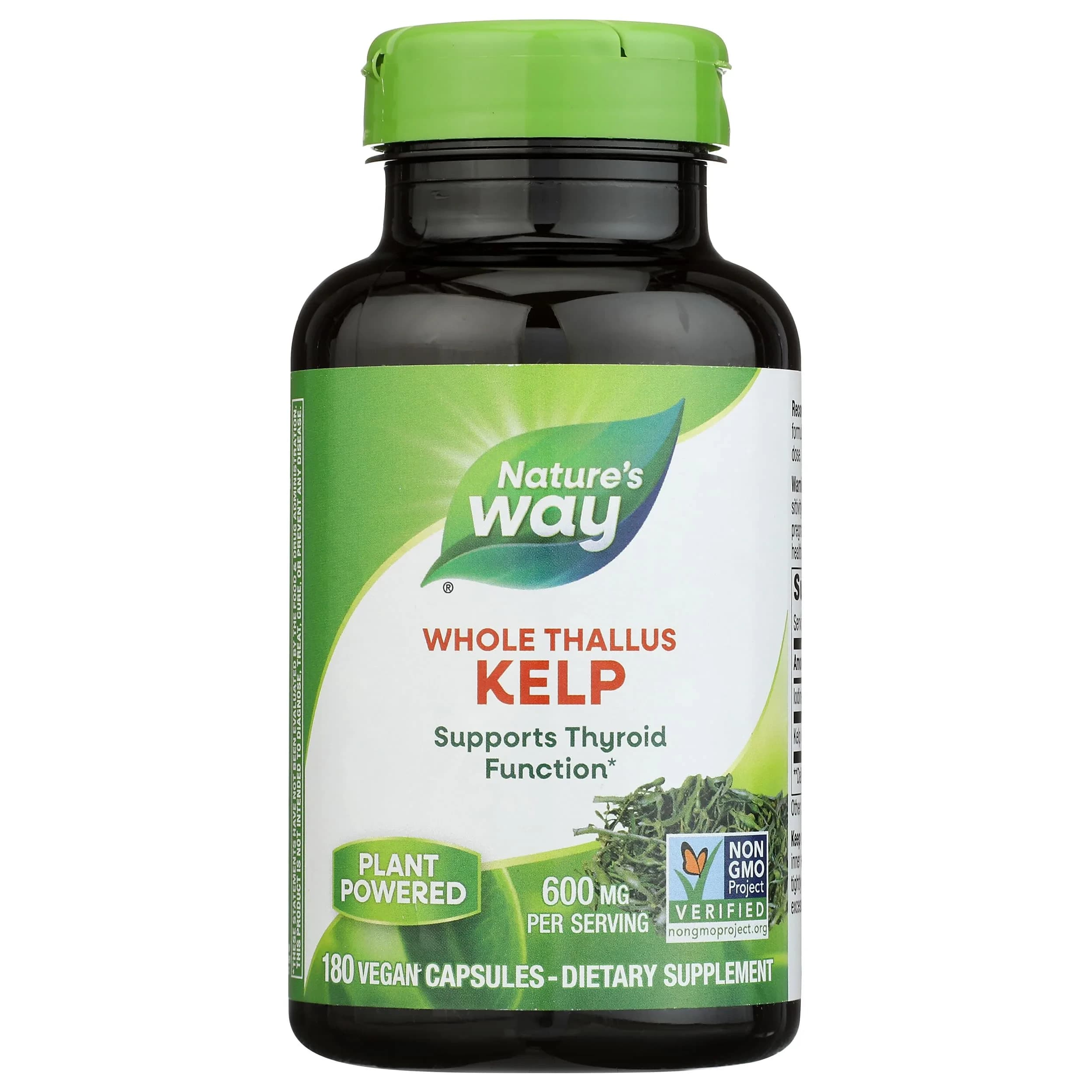 Nature's Way Kelp 180 Count (180 Servings) | Thyroid Support with Plant-Sourced Iodine