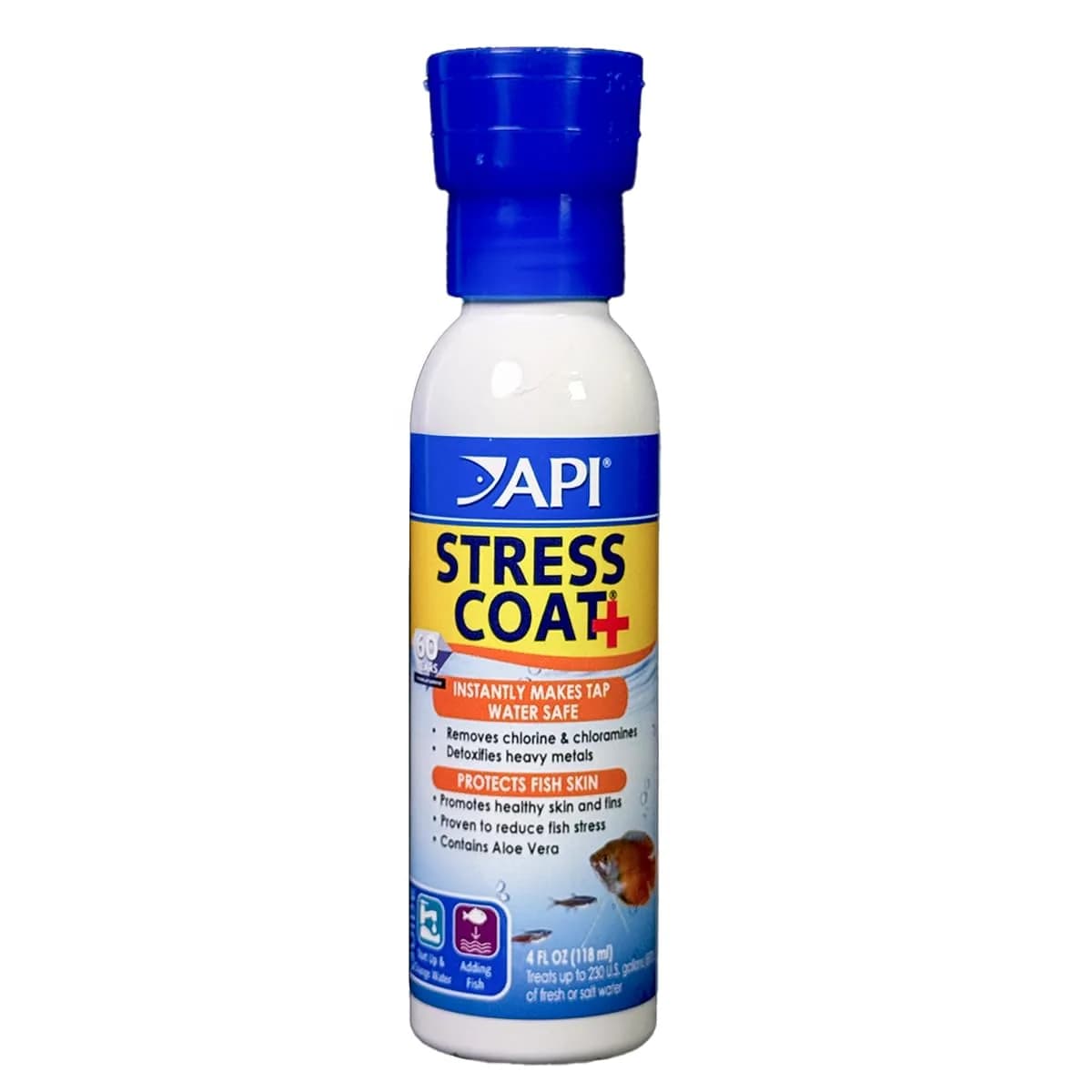 API STRESS COAT Aquarium Water Conditioner 237ml (8 fl oz) | Dual-Action Formula for Freshwater Fish — Multi-colored
