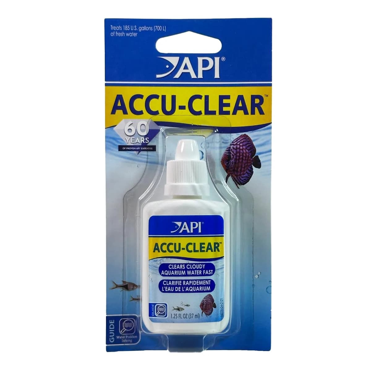API ACCU-CLEAR Freshwater Aquarium Water Clarifier 37ml (1.25 Fl Oz) | Clears Cloudy Water Fast - main product image