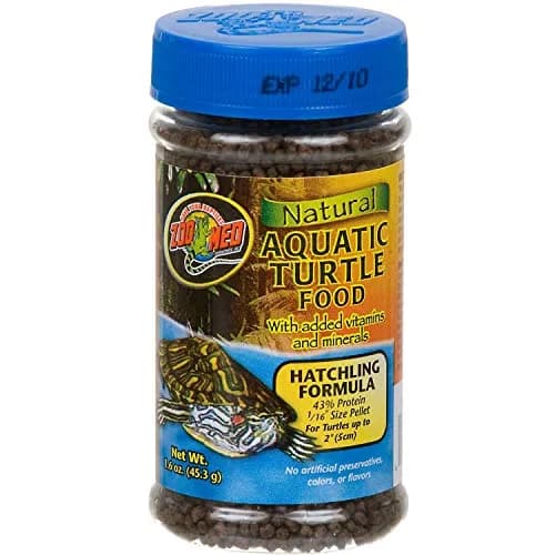 Zoo Med Natural Hatchling Formula Aquatic Turtle Food | High Protein, All Life Stages, 1 Pound (16 oz) thumbnail 1