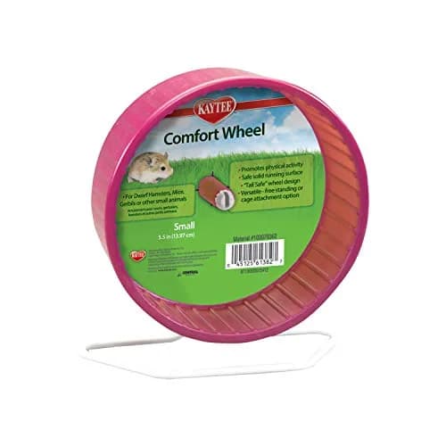 Kaytee Comfort Wheel Small 5.5 Inches | Safe Running Surface for Mice & Dwarf Hamsters thumbnail 1