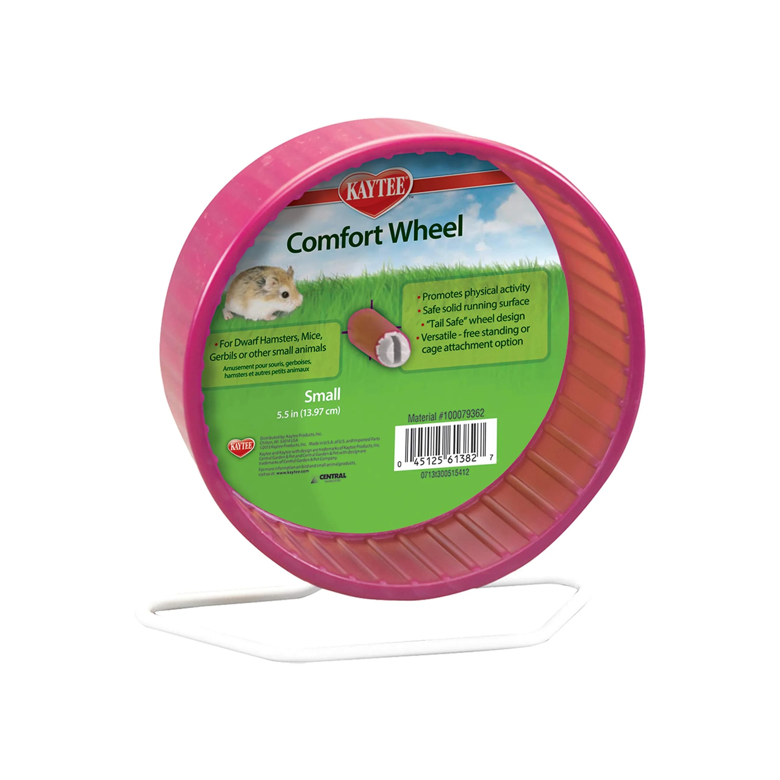 Kaytee Comfort Wheel Small 5.5 Inches | Safe Running Surface for Mice & Dwarf Hamsters