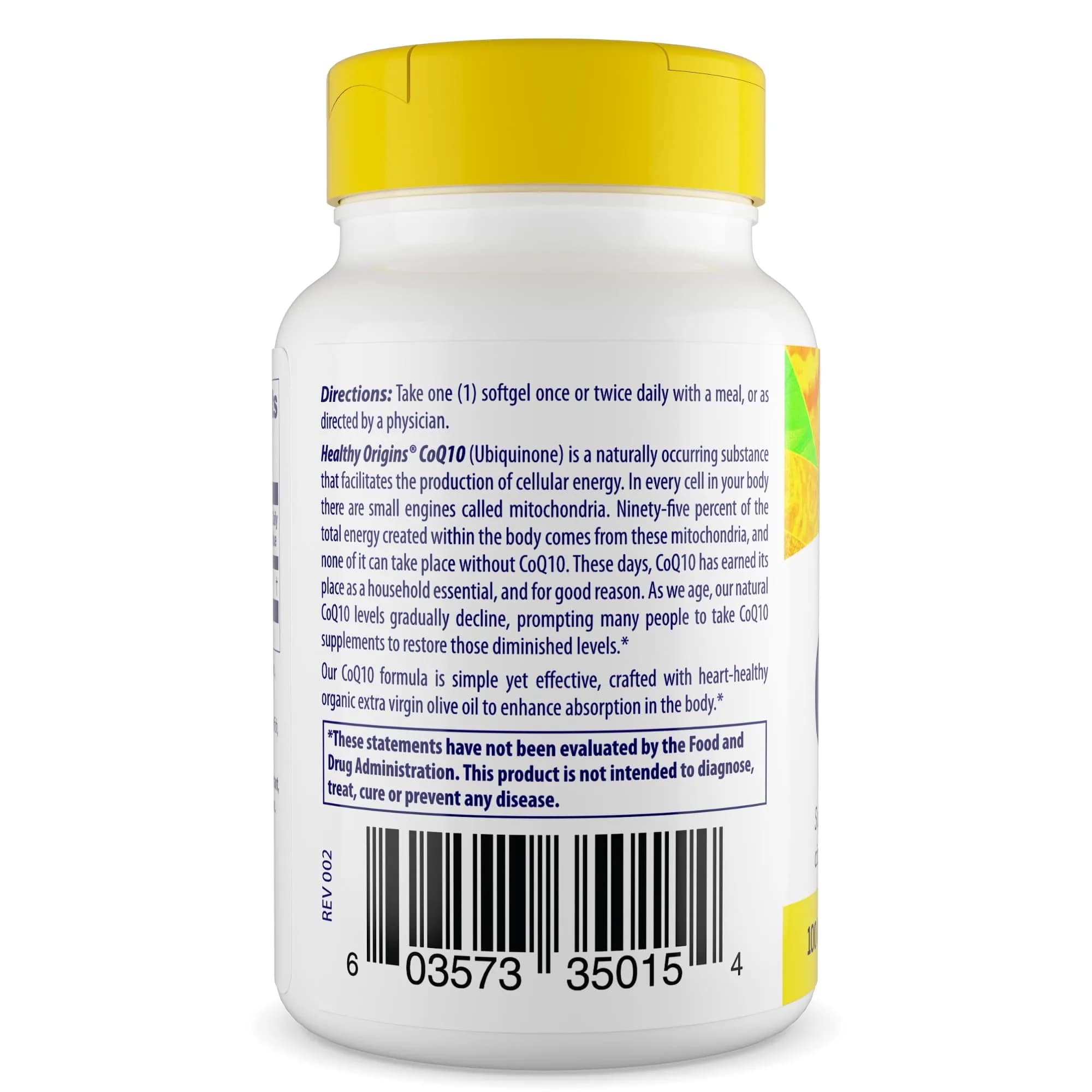 Healthy Origins CoQ10 100 mg Softgels (150 Count) | Supports Cellular Energy Production — Unflavored thumbnail 2