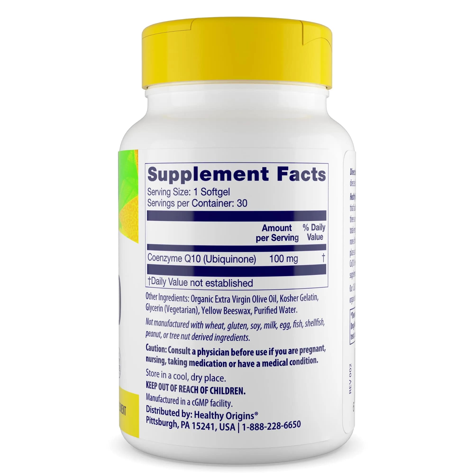 Healthy Origins CoQ10 100 mg Softgels (150 Count) | Supports Cellular Energy Production — Unflavored thumbnail 3
