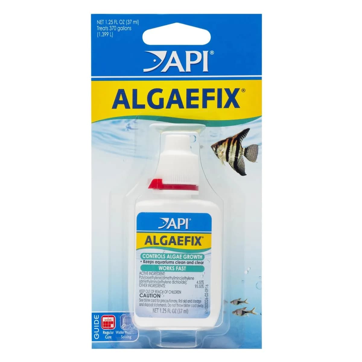 API ALGAEFIX Algae Control 237ml (8 Fl Oz) | Controls Green Water, Hair & String Algae — 1.25-Ounce