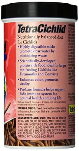Tetra Cichlid Floating Cichlid Sticks Fish Food 5.65 oz | Supports Vitality & Color thumbnail 2