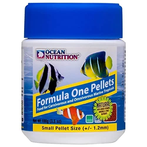 Ocean Nutrition Formula One Small Pellet Fish Food 100g (3.5oz) Jar | Gourmet Tropical Fish Food thumbnail 1