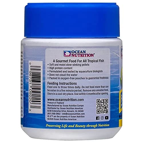 Ocean Nutrition Formula One Small Pellet Fish Food 100g (3.5oz) Jar | Gourmet Tropical Fish Food thumbnail 3