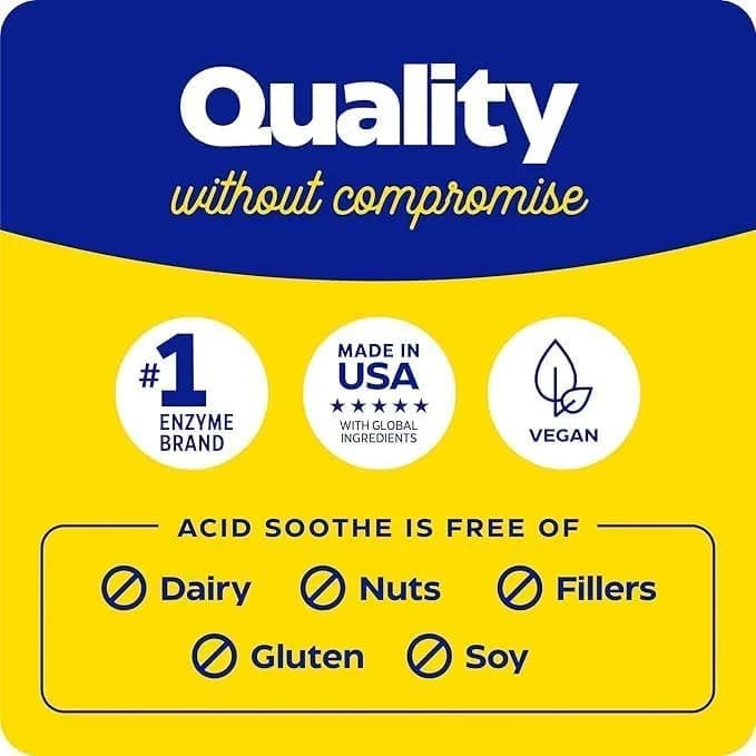 Enzymedica Acid Soothe Supplement for Women & Men - 90 Capsules | Digestive Support with Zinc Carnosine thumbnail 10
