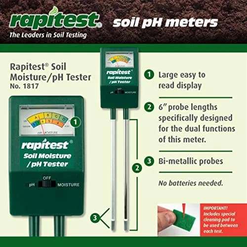 Luster Leaf Soil pH/Moisture Tester Black | Soil Acidity & Moisture Check thumbnail 5