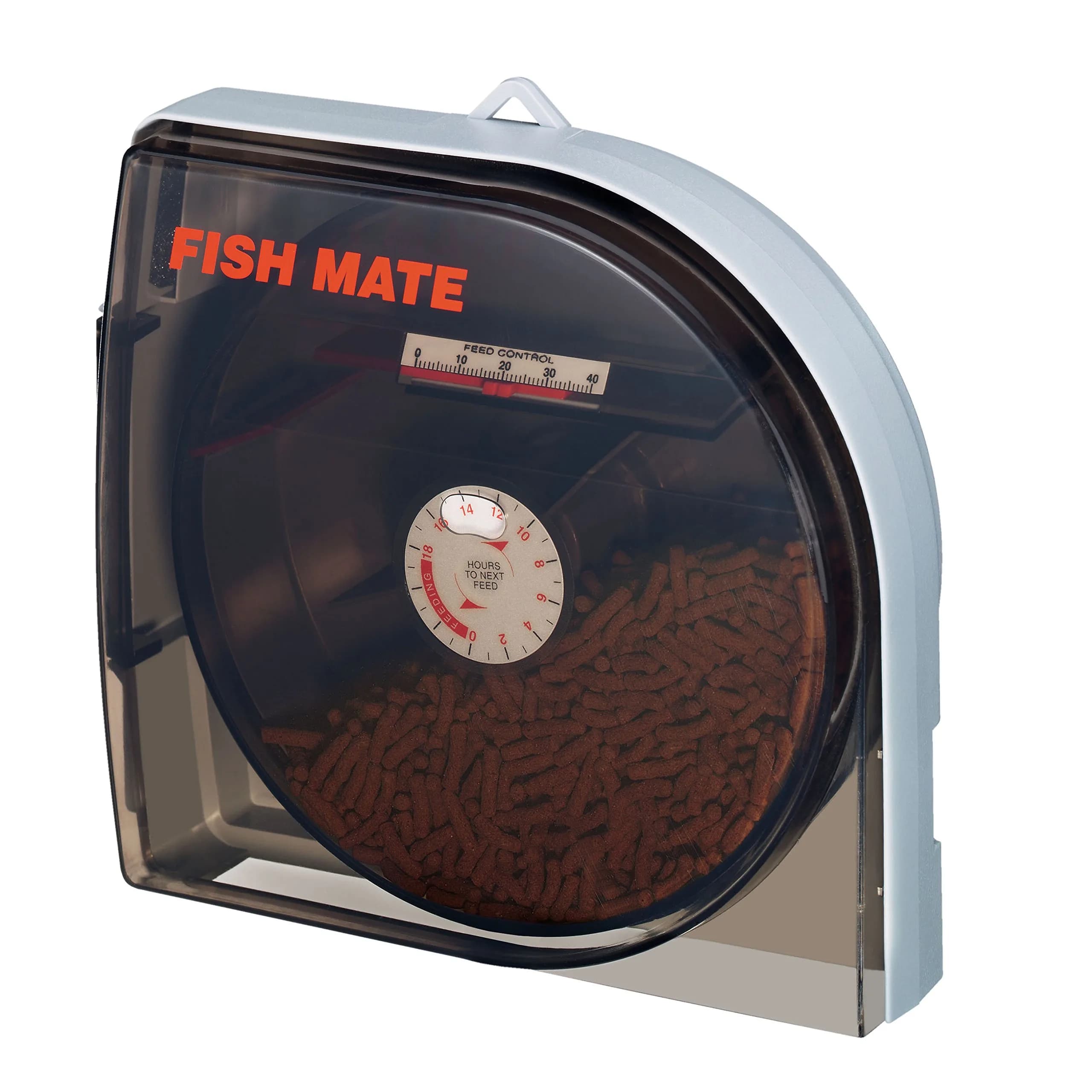 Fish Mate P21 Programmable Automatic Fish Feeder for Pond & Large Aquariums | 21 Meals, Waterproof Battery Operated, Precision Quartz Timer