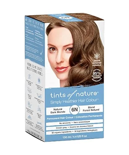 Tints of Nature 6N Natural Dark Blonde Permanent Hair Dye | Vegan, Ammonia-Free, 4.4 fl oz thumbnail 2