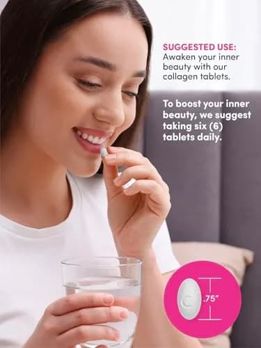 NeoCell Super Collagen with Vitamin C Tablets 120 Count (Pack of 1) | Grass Fed Collagen Peptides for Hair, Skin, Nails & Joints thumbnail 7