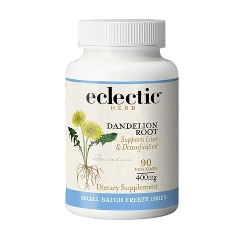 ECLECTIC INSTITUTE Dandelion Root Capsules 90 CT | Liver Detox & Digestive Support thumbnail 1