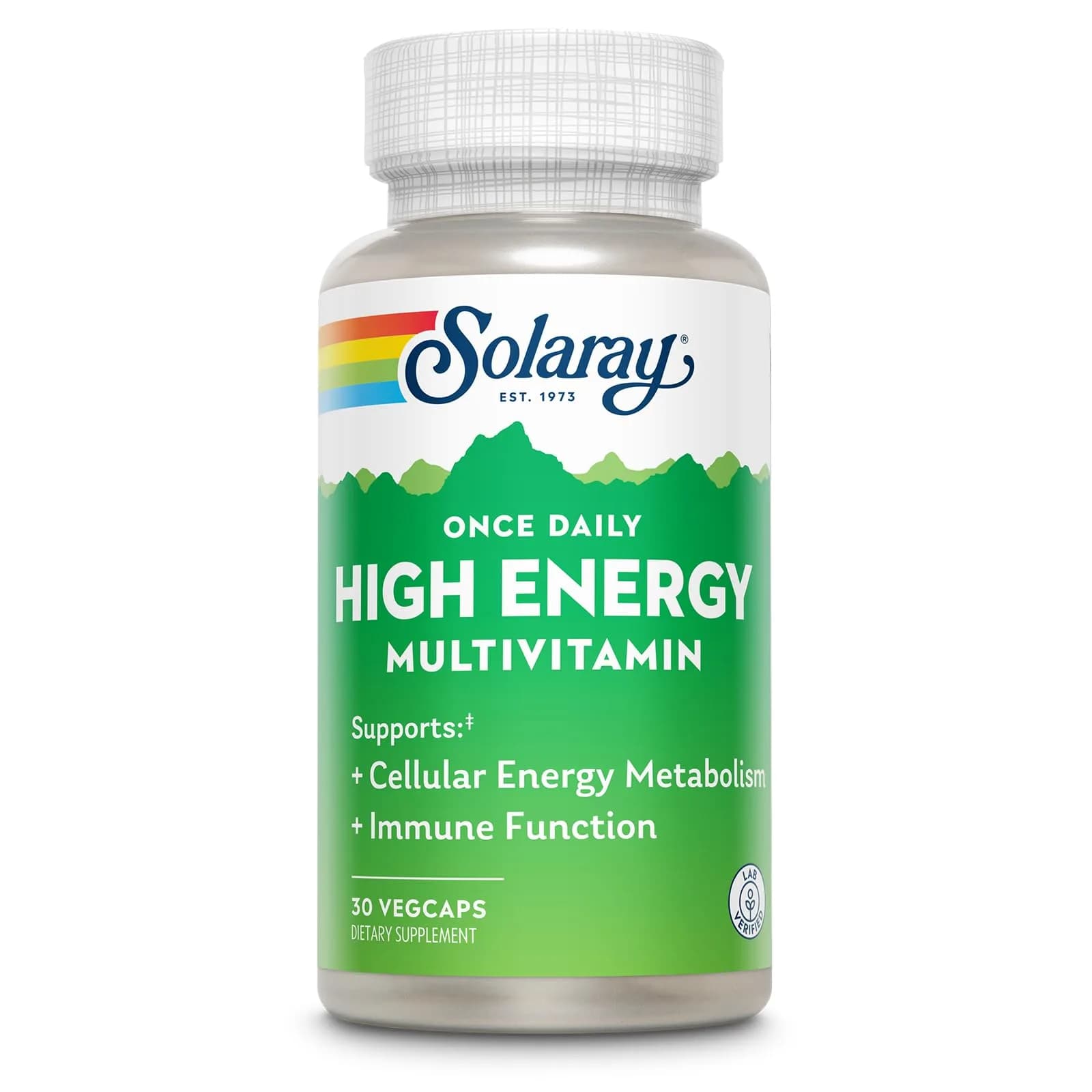 SOLARAY Once Daily High Energy Multivitamin 30 VegCaps | Supports Cellular Energy & Immunity - main product image