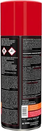K&N Air Filter Oil Aerosol 347g | Restores Engine Air Filter Performance thumbnail 2