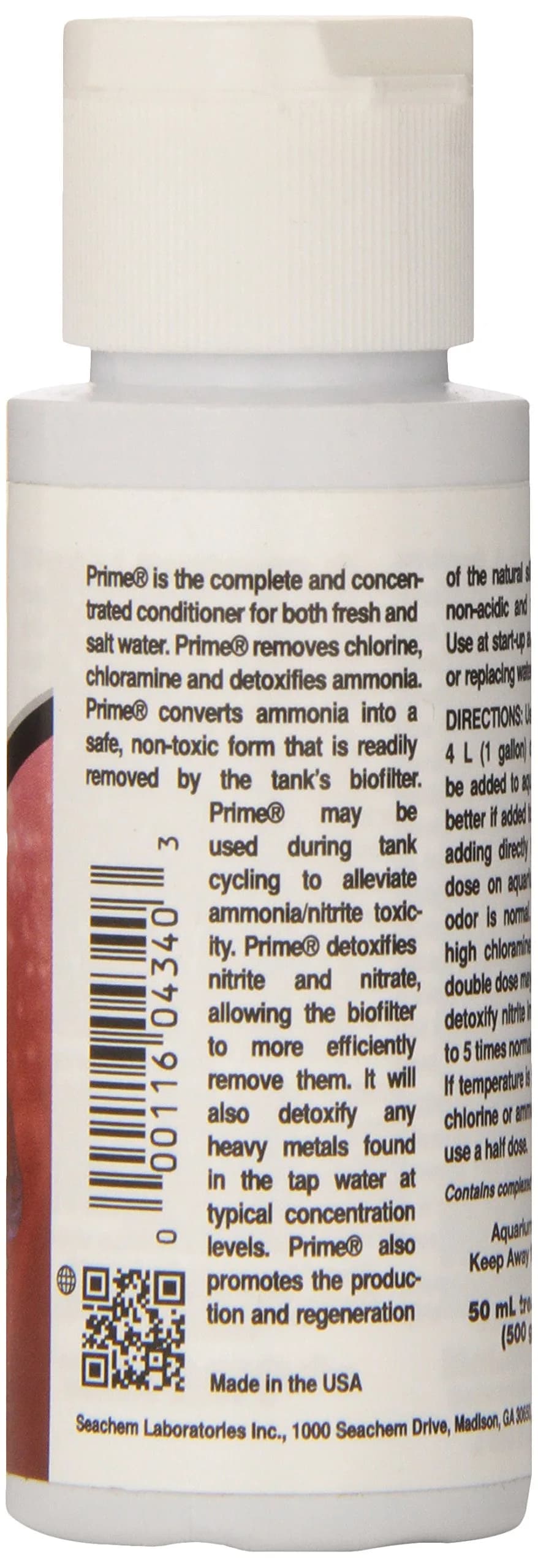 Seachem Prime Freshwater and Saltwater Conditioner 50ml (1.7 Fl Oz) | Removes Chlorine & Detoxifies Ammonia thumbnail 2