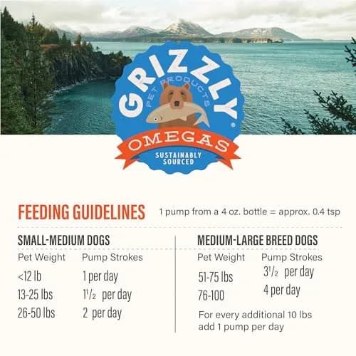 Grizzly Salmon Plus Omega 3-6-9 Food Supplement for Dogs & Cats, 4 oz thumbnail 6