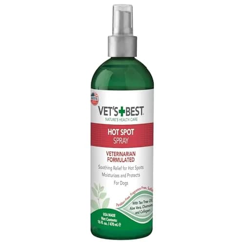 Vet's Best Dog Hot Spot Itch Relief Spray, 16 oz | No-Alcohol, Soothes Skin, Fast Relief thumbnail 1