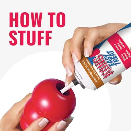 KONG Classic Stuffable Dog Toy, Natural Rubber Chew, Small Dog | Durable Treat-Filling Toy with Erratic Bounce thumbnail 5
