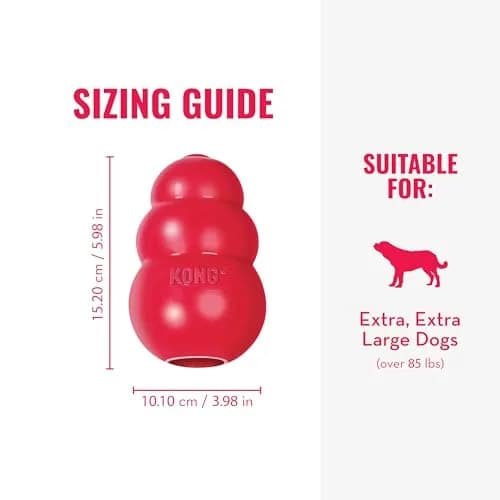 KONG Classic Stuffable Dog Toy XX-Large | Durable Natural Rubber Chew Toy for Aggressive Chewers thumbnail 4