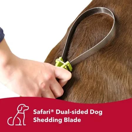 Coastal Pet Safari Dual-Sided Dog Shedding Blade, Medium-Large, 10" x 3.25" | Stainless Steel, Double Sided, Shedding Tool for Thick Coats thumbnail 2