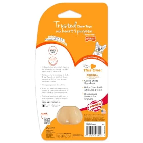 Nylabone Power Chew Original Bone Dog Chew Toy, Small, 7 in (17.8 cm) | Durable Nylon for Aggressive Chewers thumbnail 8