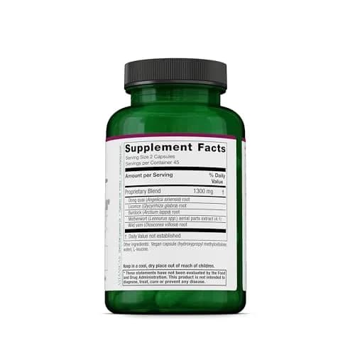 Vitanica Women's Phase II Menopause Support, Vegan, 90 Capsules | Natural Hormone Balance Support thumbnail 2