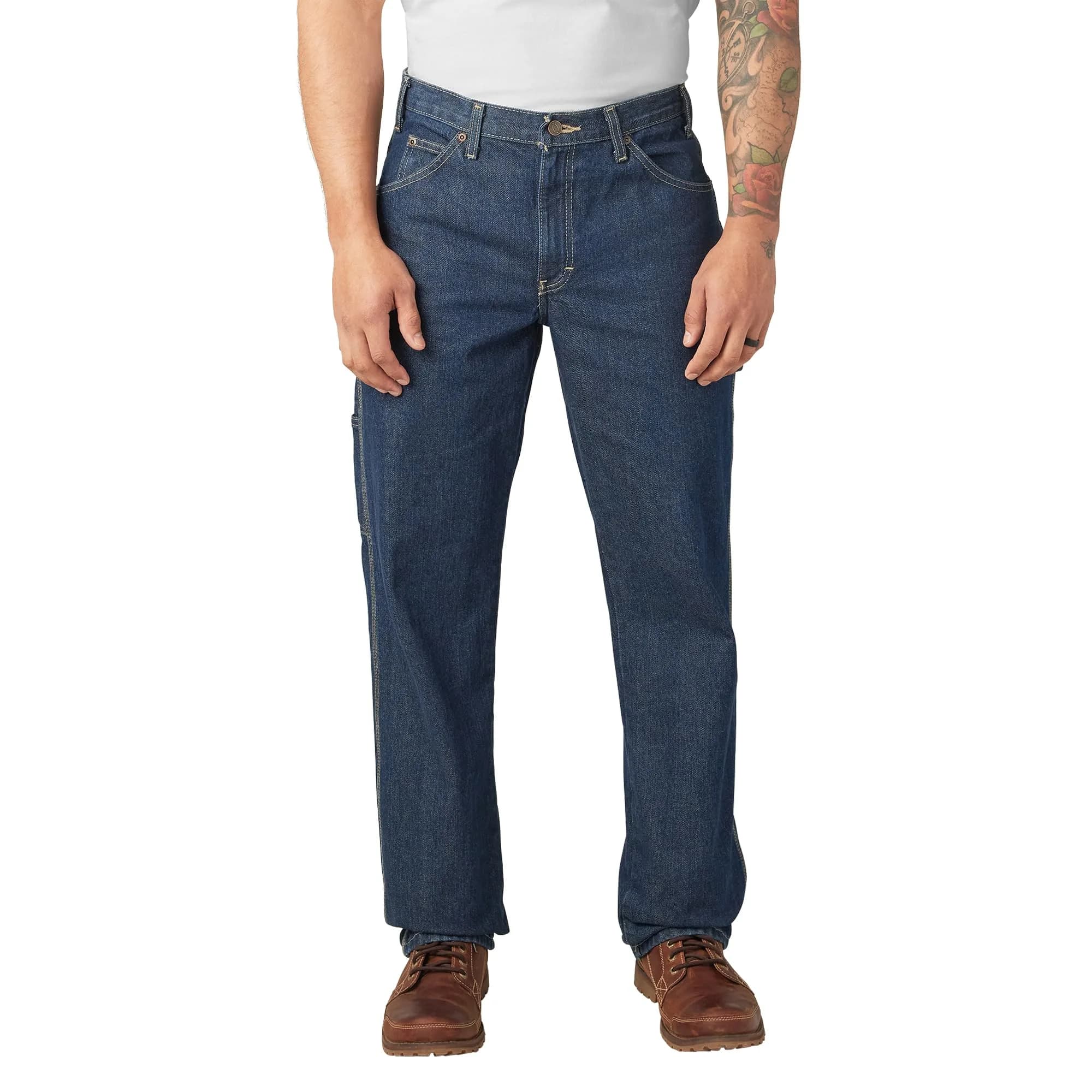 Dickies Relaxed Fit Carpenter Jeans 46W x 30L | Heavyweight Denim for Work & Casual (120 chars) - main product image
