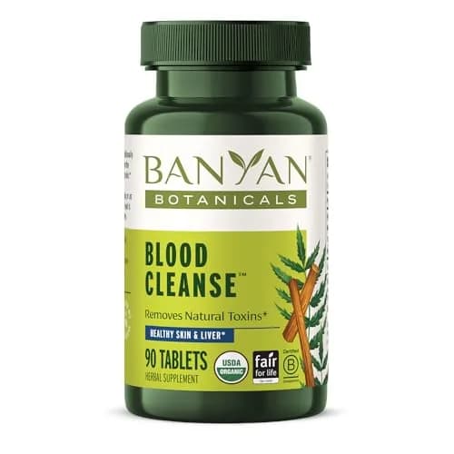 Banyan Botanicals Organic Blood Cleanse Tablets | Natural Liver & Skin Detox Support thumbnail 1