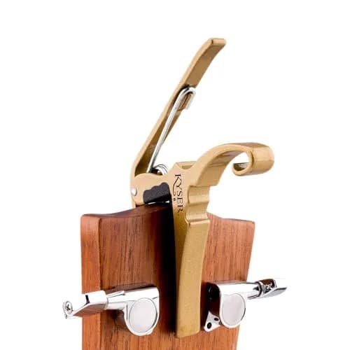 Kyser Quick-Change Guitar Capo for 6-string Acoustic Guitars, Gold, KG6GA | Professional Quality Aluminum with Steel Spring thumbnail 4