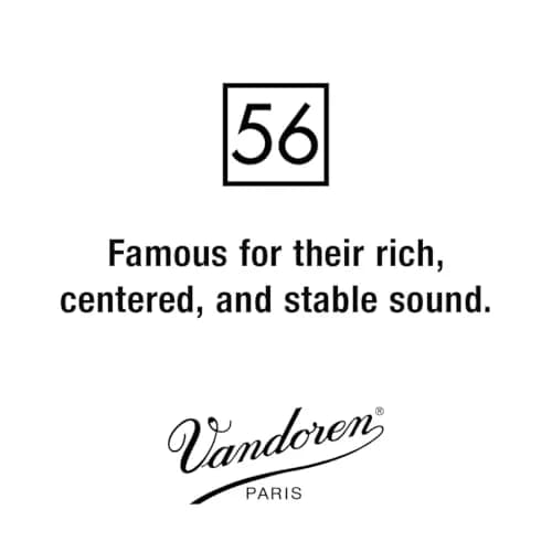 Vandoren 56 Rue Lepic Bb Clarinet Reeds Strength 2.5, Box of 10 | Rich, Centered, Pure Sound thumbnail 2