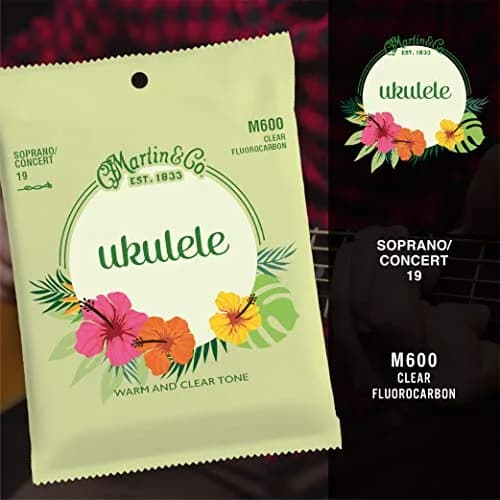 Martin Fluorocarbon Ukulele Strings Soprano/Concert Gauge 4-String Set | Warm, Clear Tone with Long-Lasting Tuning Stability thumbnail 3