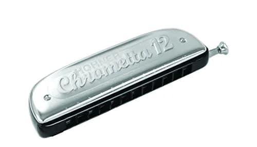 Hohner Chrometta 12 Chromatic Harmonica, Key of G | 3 Octave Range thumbnail 1