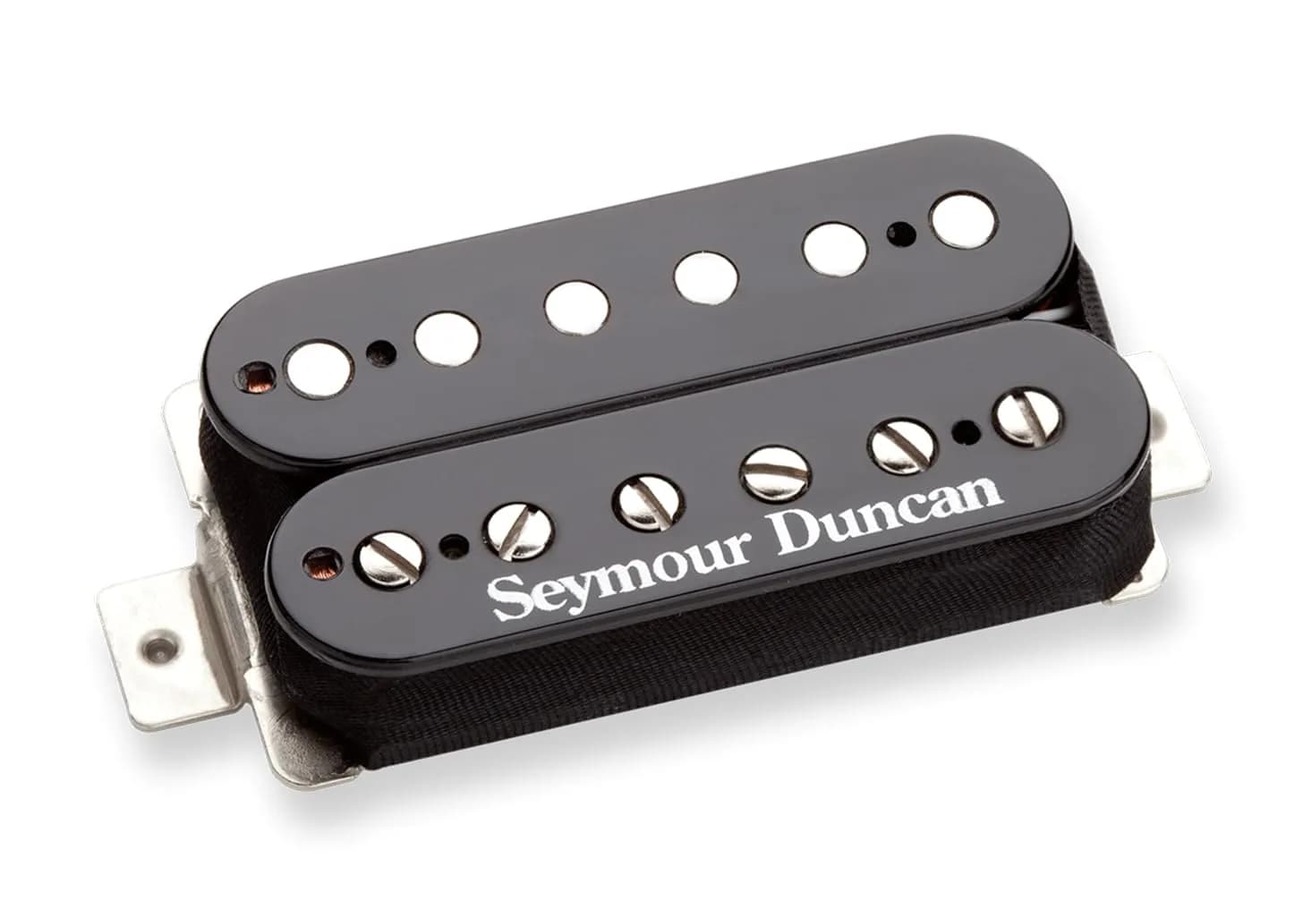 Seymour Duncan Duncan Distortion SH-6N-W Neck Humbucker Pickup White | High-Output Ceramic Magnet for Rock & Metal — Black, 4c Shielded / Bridge