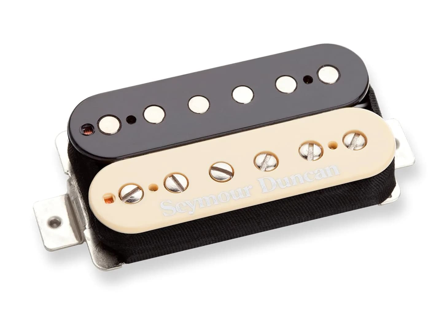 Seymour Duncan Duncan Distortion SH-6N-W Neck Humbucker Pickup White | High-Output Ceramic Magnet for Rock & Metal — Zebra, 4c Shielded / Bridge
